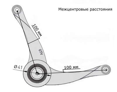 Подъемник Design - межцентровые расстояния